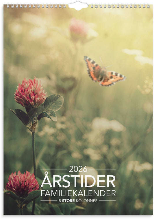 FAMILIEKALENDER ÅRSTIDER A3 2026