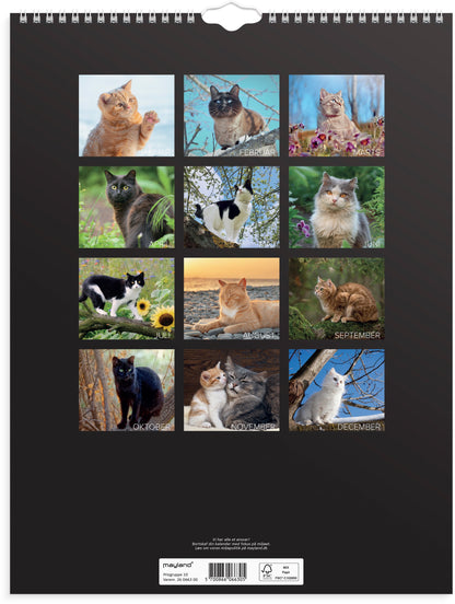 VÆGKALENDER KATTE 2026