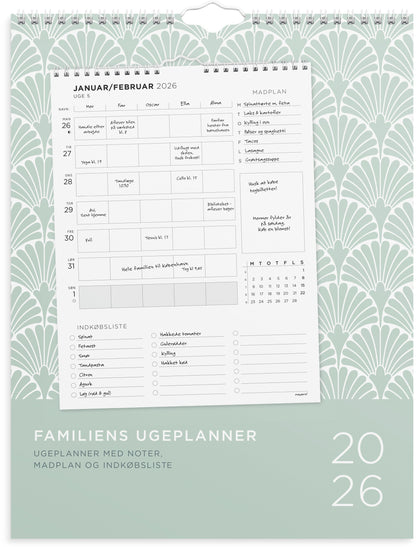 FAMILIEKALENDER UGEPLAN M. LISTER 2026