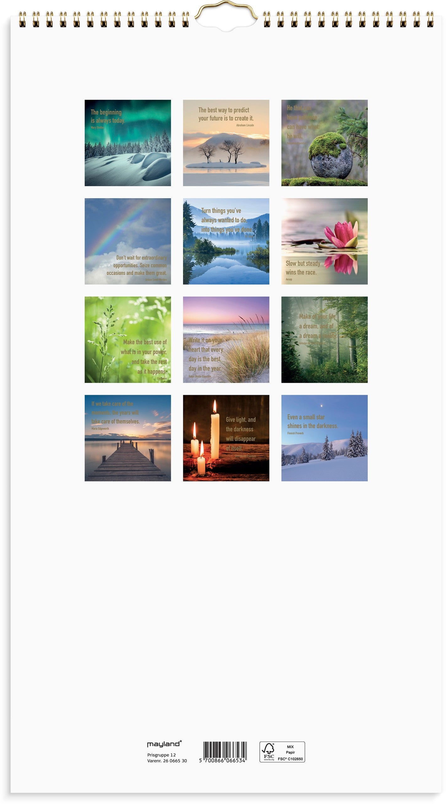 VÆGKALENDER DREAM & DO 2026