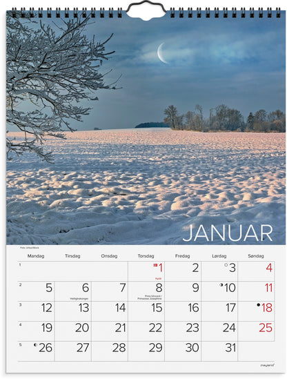 VÆGKALENDER DANSK NATUR 2026