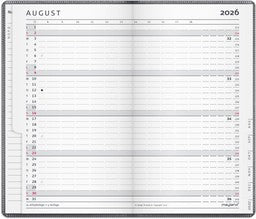 INDEX PLANNER MINI MØRKEGRÅ PP-PLAST 2026