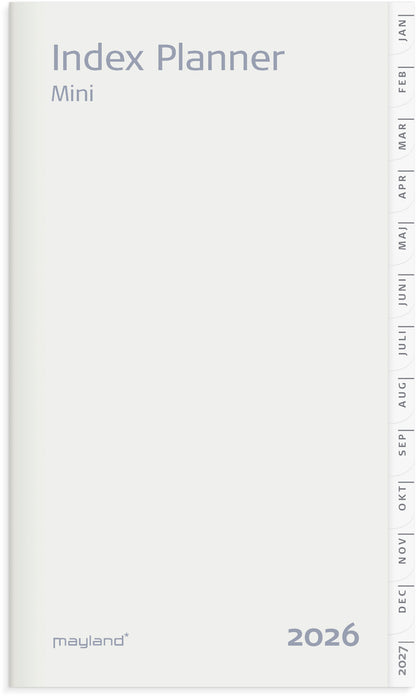 INDEX PLANNER MINI MÅNEDSKALENDER REFILL 2026