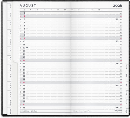 INDEX PLANNER MÅNEDSKALENDER SORT VINYL 2026