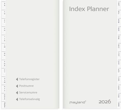 INDEX PLANNER MÅNEDSKALENDER REFILL + TLF.REG. 2026
