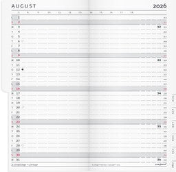 INDEX PLANNER MÅNEDSKALENDER REFILL 2026