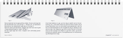 DAG-UGE BORDKALENDER GRÅ PP-PLAST 2026