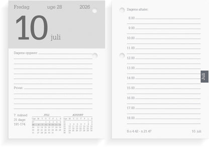 BLOKKALENDER REFILL 2026