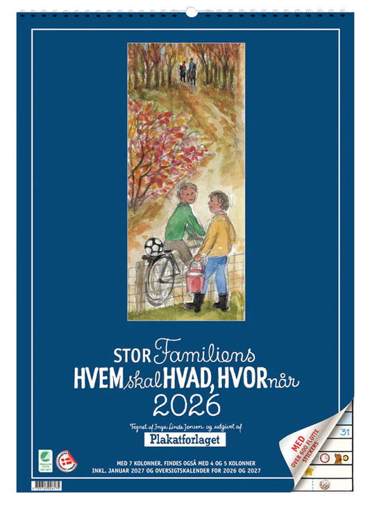 FAMILIENS HVEM SKAL HVAD HVORNÅR 2026 STOR