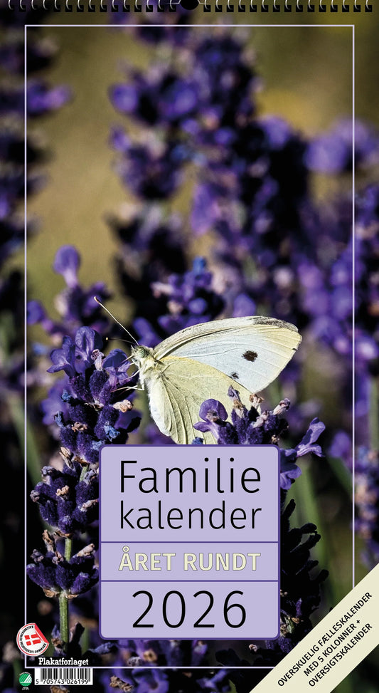 FAMILIEKALENDER ÅRET RUNDT FOTO 2026