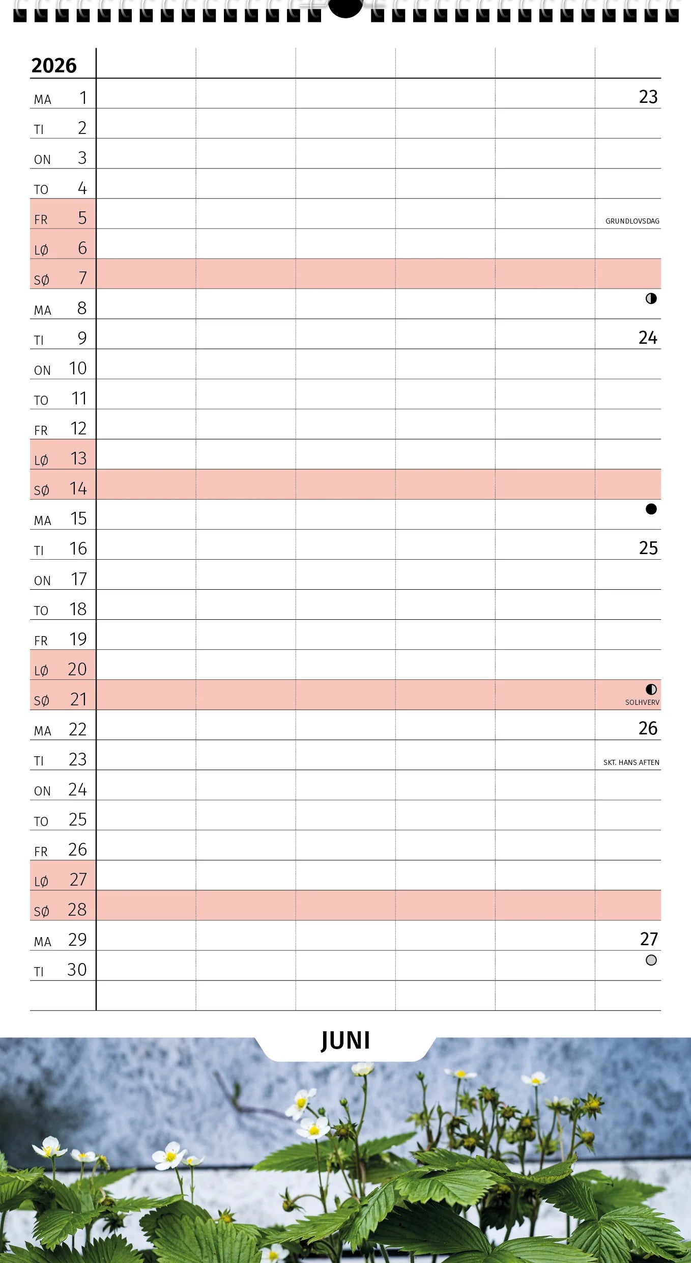 FAMILIEKALENDER ÅRET RUNDT FOTO 2026