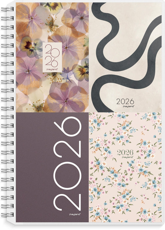 A5 UGEKALENDER TVÆRFORMAT M/4 ILLU. 2026