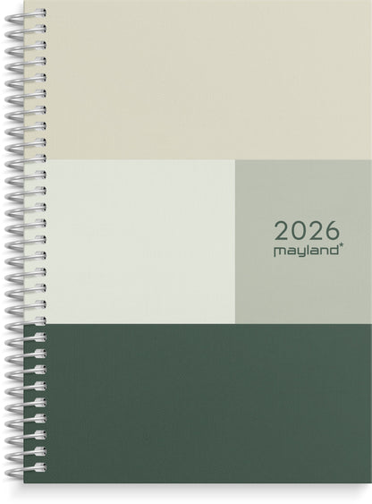A6 UGEKALENDER TVÆRFORMAT TEKSTILPRÆG 2026