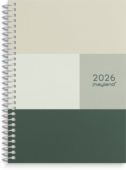 A6 UGEKALENDER TVÆRFORMAT TEKSTILPRÆG 2026