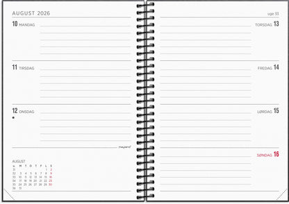 A6 UGEKALENDER TVÆRFORMAT GENB KARTON