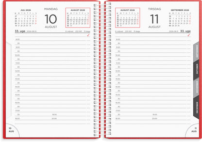 DAGKALENDER RØD PP-PLAST 2026