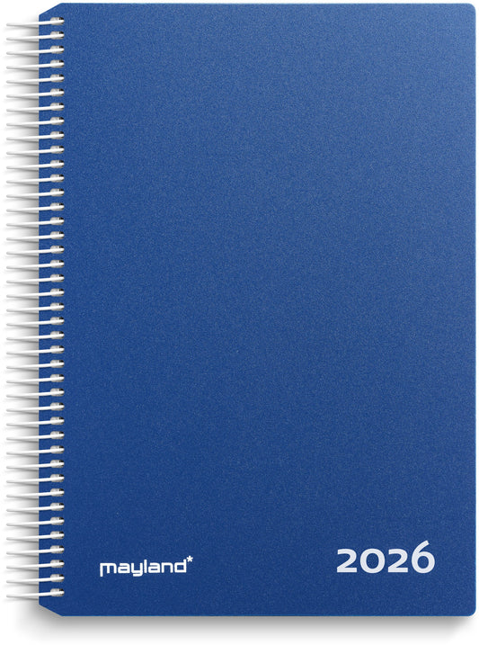 TIMEKALENDER BLÅ PP-PLAST 2026