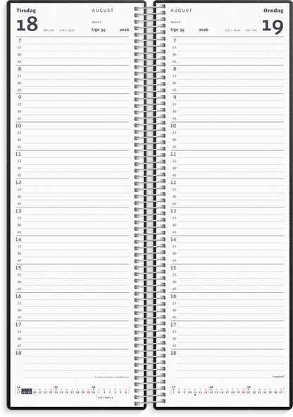 SPIRALNOTERINGSKALENDER PP-PLAST 2026