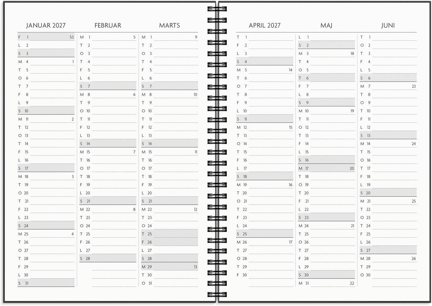FÅ DET GJORT A5 UGEKALENDER 2026