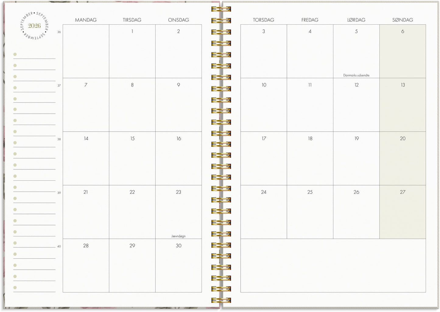 LIFE PLANNER ESSENTIALS A5 UGEKALENDER 2026