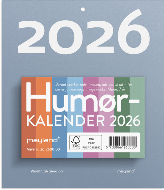 AFRIVNINGSKALENDER HUMØR 2026