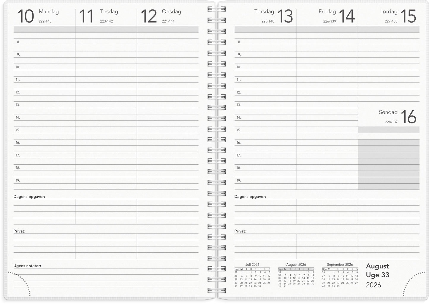 BASIC UGEKALENDER A5 PP-PLAST 2026