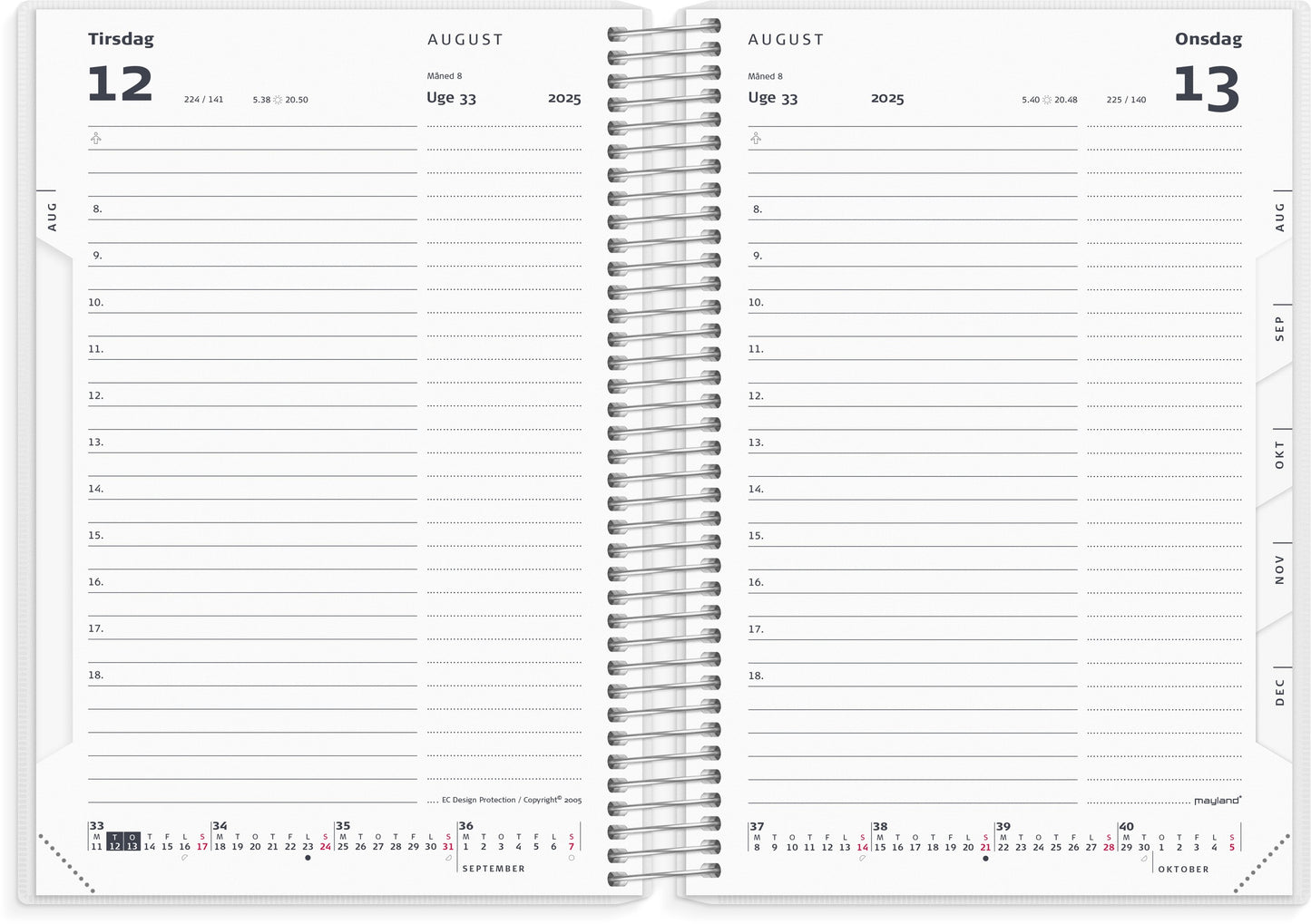STUDIEKALENDER 25/26 STOR 2I1 M/KLAP 1 DAG PR SIDE
