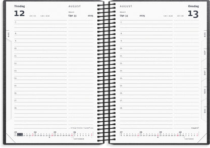 STOR DAGKALENDER SORT GENBRUGSKARTON 2025/2026