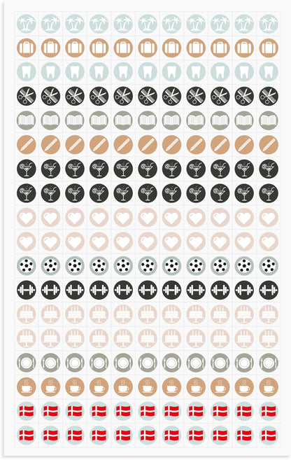 STOR DAGKALENDER SORT GENBRUGSKARTON 2025/2026