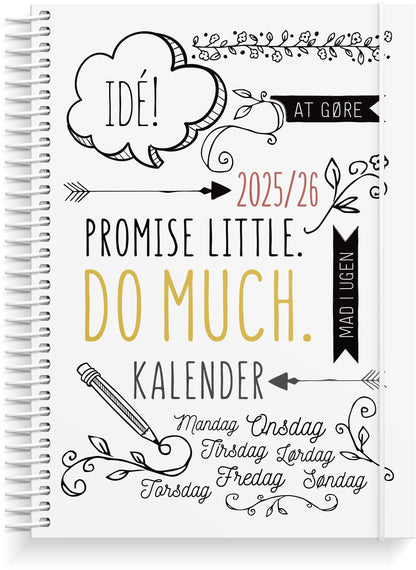 STUDIE DOODLE I A5 UGEKALENDER 2025/2026