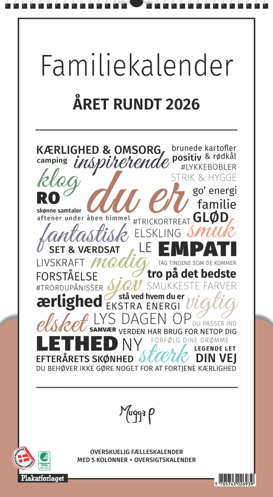 FAMILIEKALENDER MUGGE P 2026