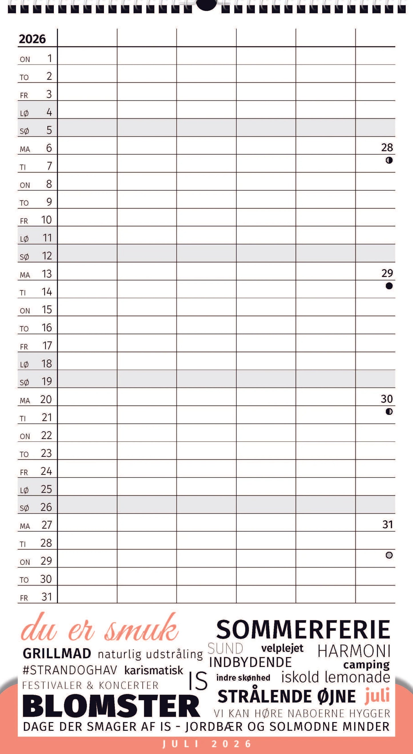 FAMILIEKALENDER MUGGE P 2026