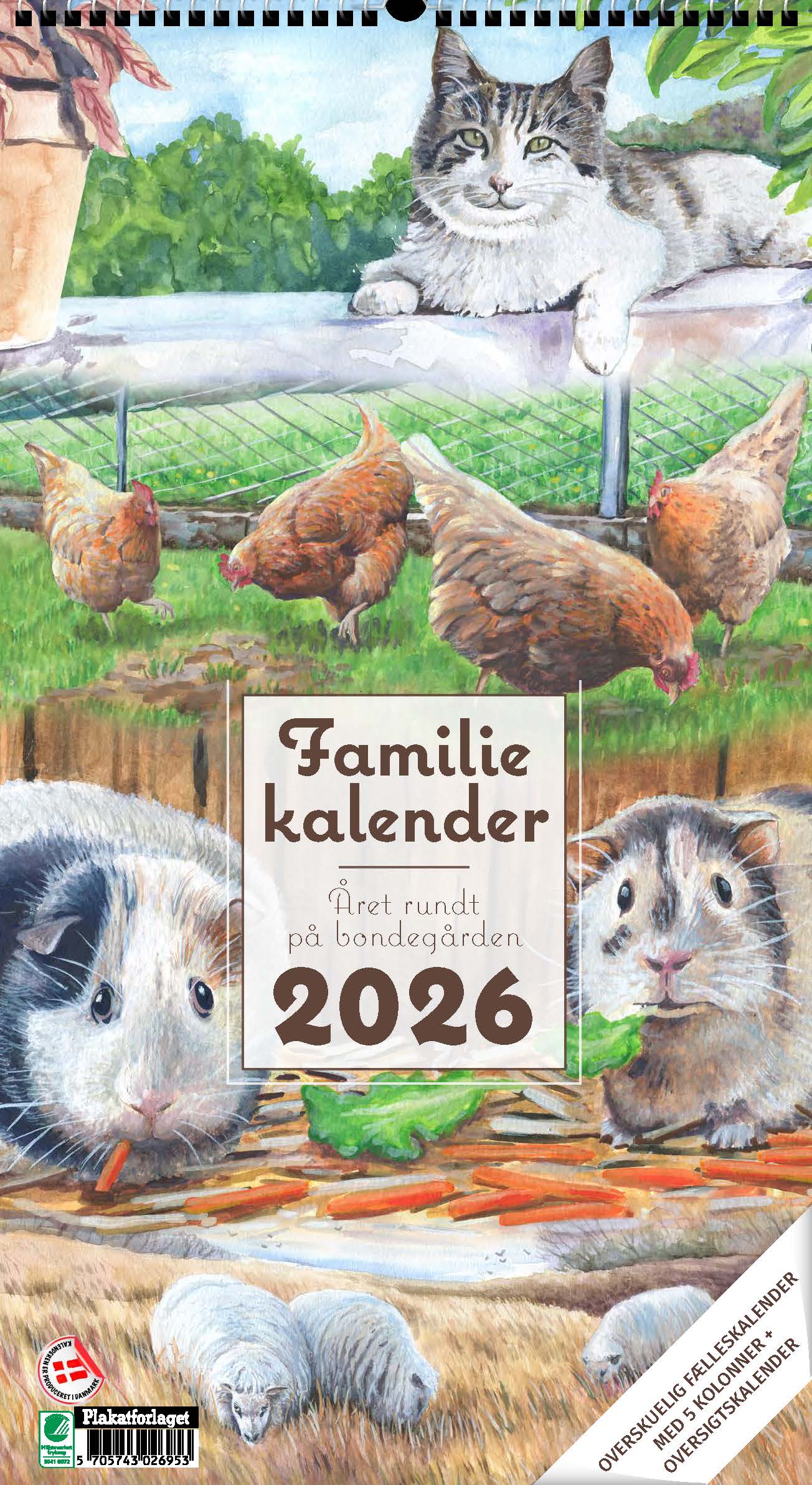 FAMILIEKALENDER ÅRET RUNDT PÅ BONDEGÅRDEN 2026
