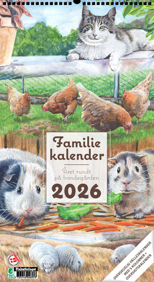 FAMILIEKALENDER ÅRET RUNDT PÅ BONDEGÅRDEN 2026