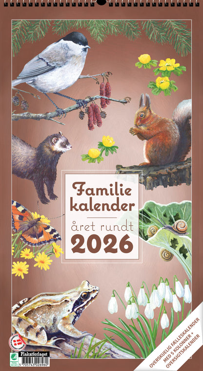 FAMILIEKALENDER ÅRET RUNDT I NATUREN 2026