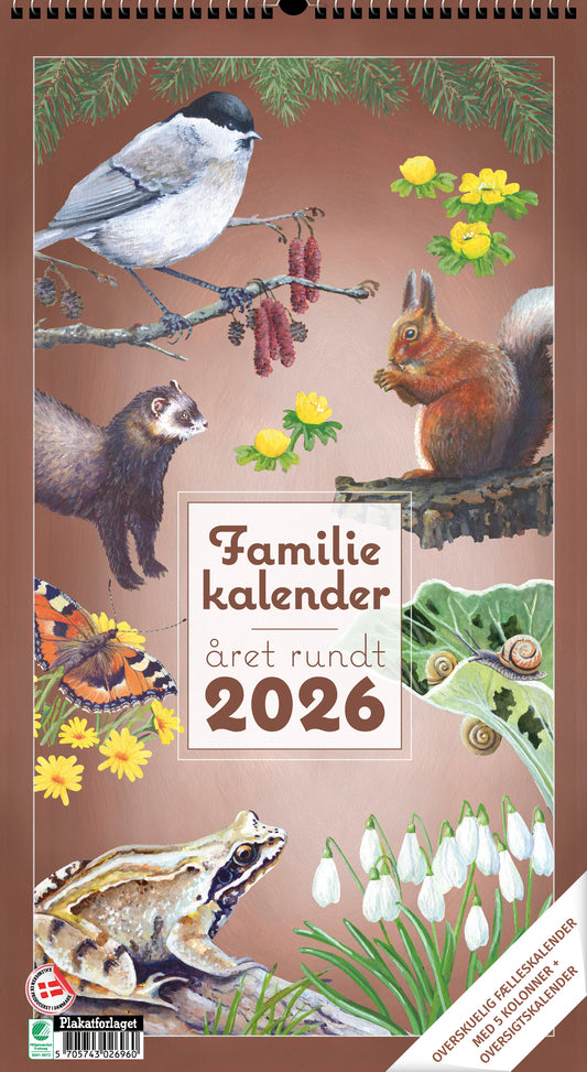 FAMILIEKALENDER ÅRET RUNDT I NATUREN 2026
