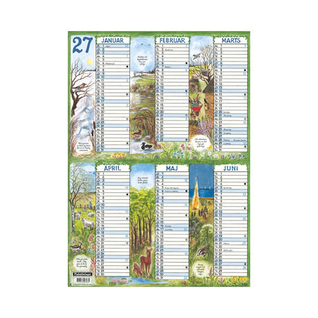 PLAKATFORLAGET A3 KARTONKALENDER 2027