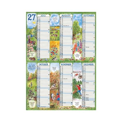 PLAKATFORLAGET A4 OVERBLIKSKALENDER 2027