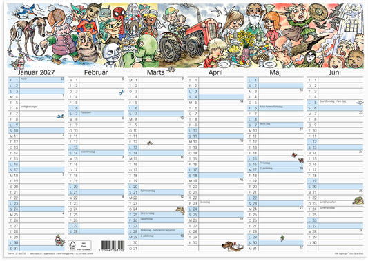 VÆGKALENDER OTTO DICKMEISS A3 2027