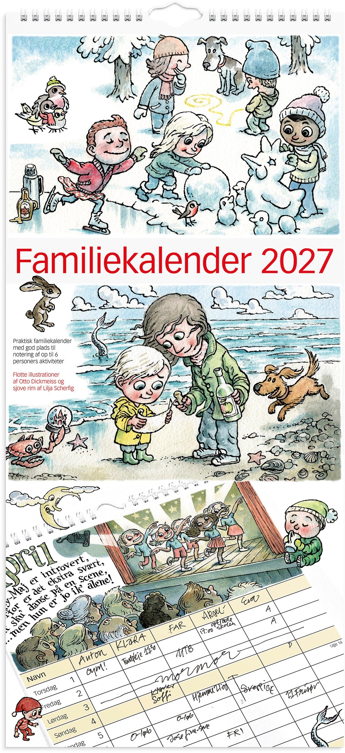 FAMILIEKALENDER OTTO DICKMEISS & LILJA SCHERFIG 2027