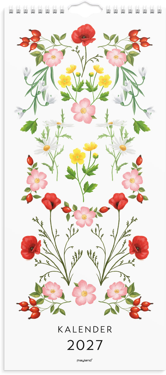 VÆGKALENDER BLOMSTER 2027