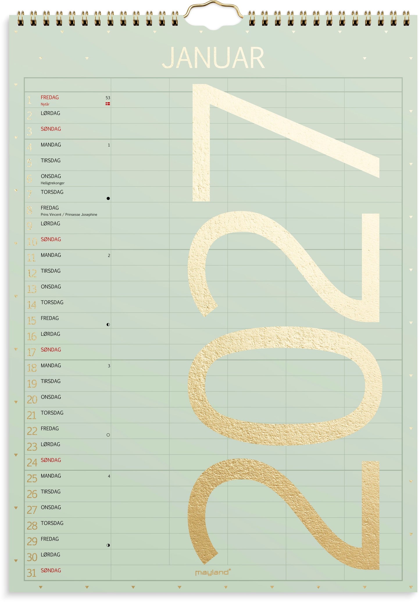 FAMILIEKALENDER COLOR LILLE 2027