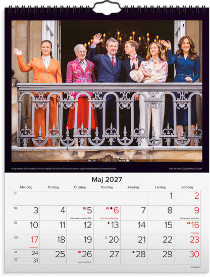 VÆGKALENDER KONGEHUSET 2027