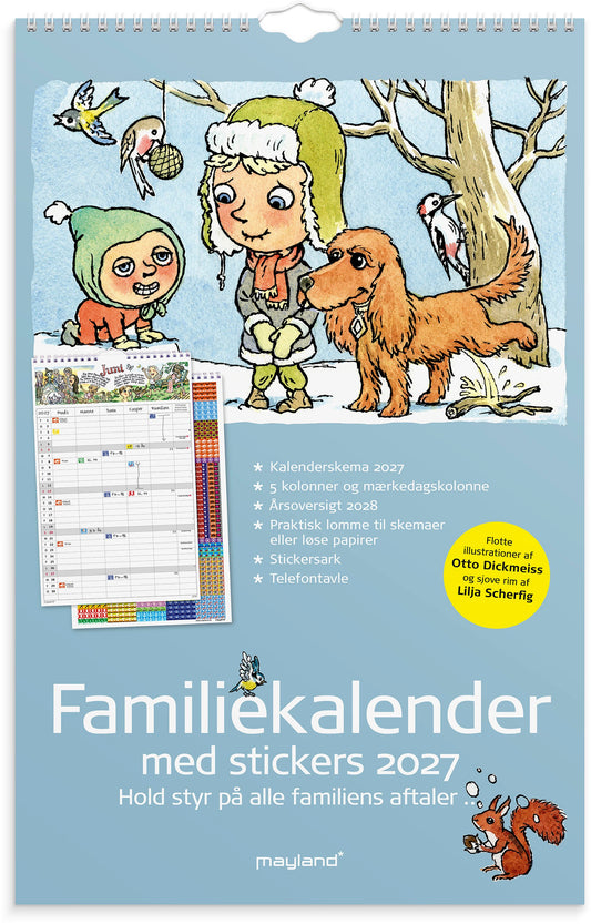 FAMILIEKALENDER OTTO DICKMEISS & LILJA SCHERFIG 5 KOL. 2027