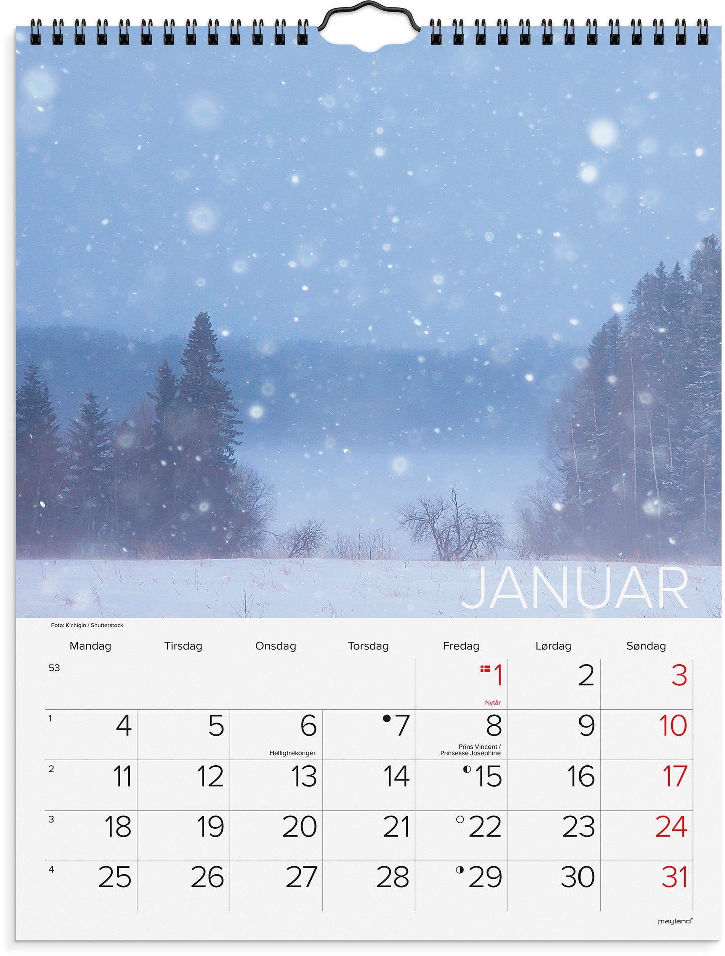VÆGKALENDER DANSK NATUR 2027