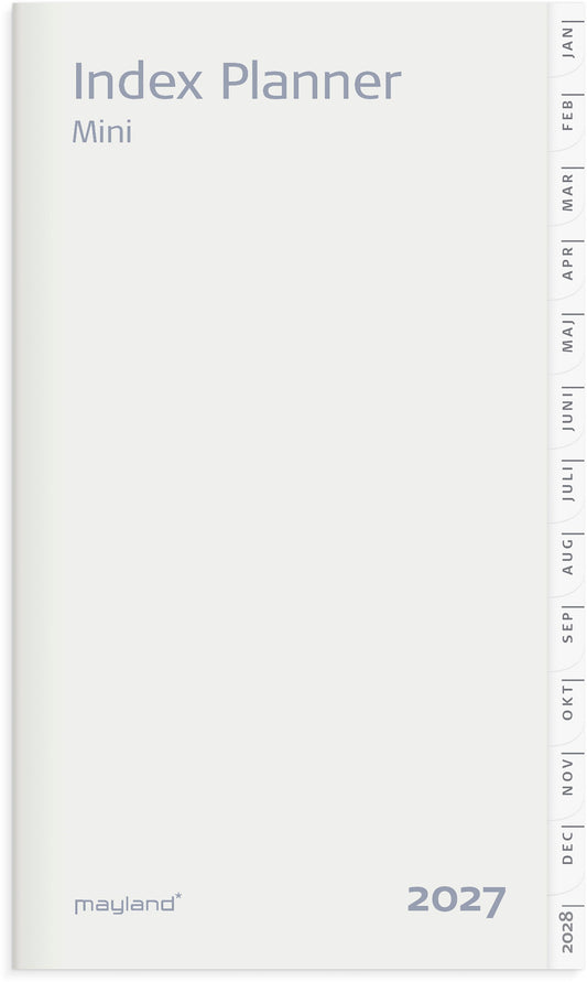 INDEX PLANNER MINI MÅNEDSKALENDER REFILL 2027