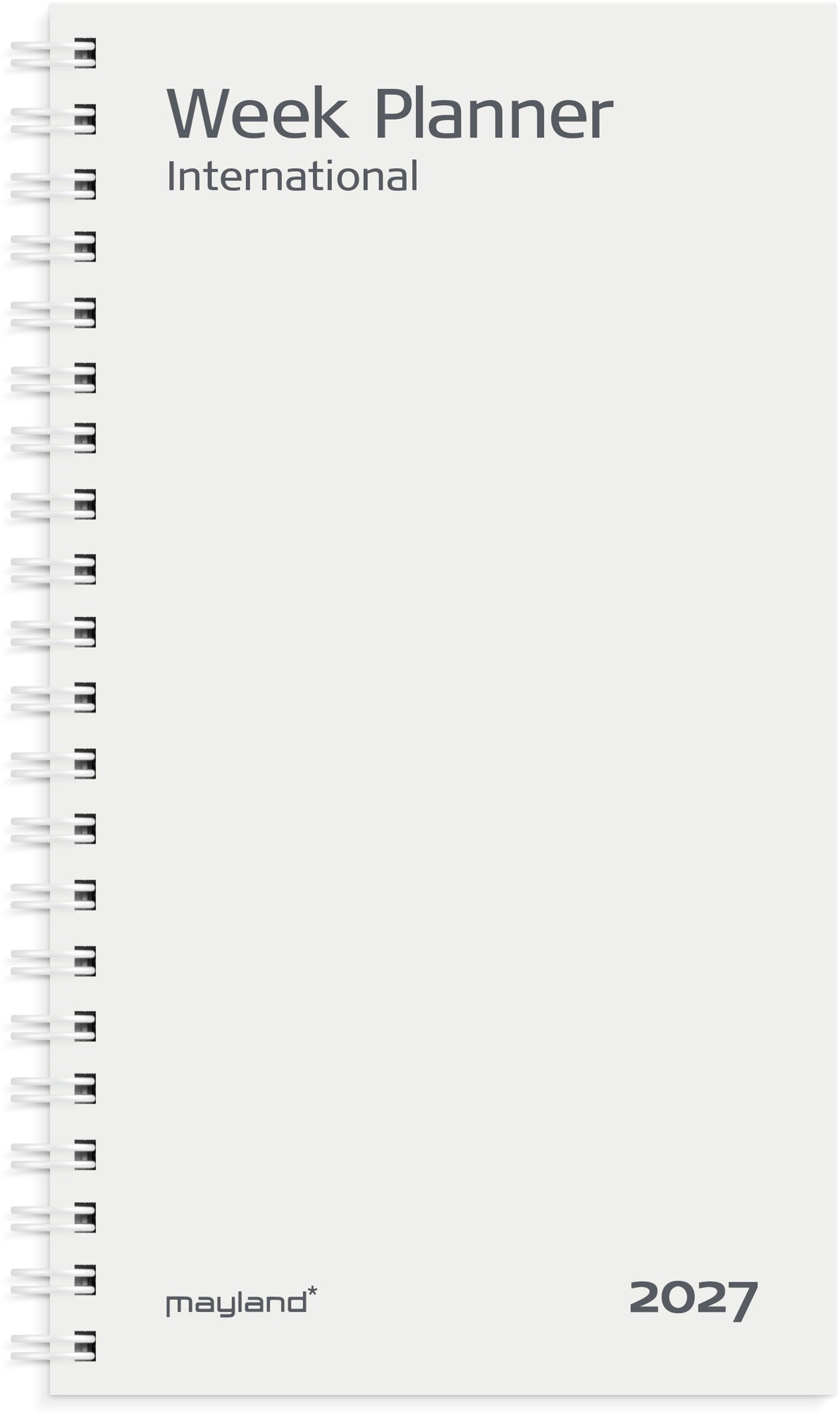 WEEK PLANNER INTERNATIONAL TVÆRFORMAT REFILL 2027
