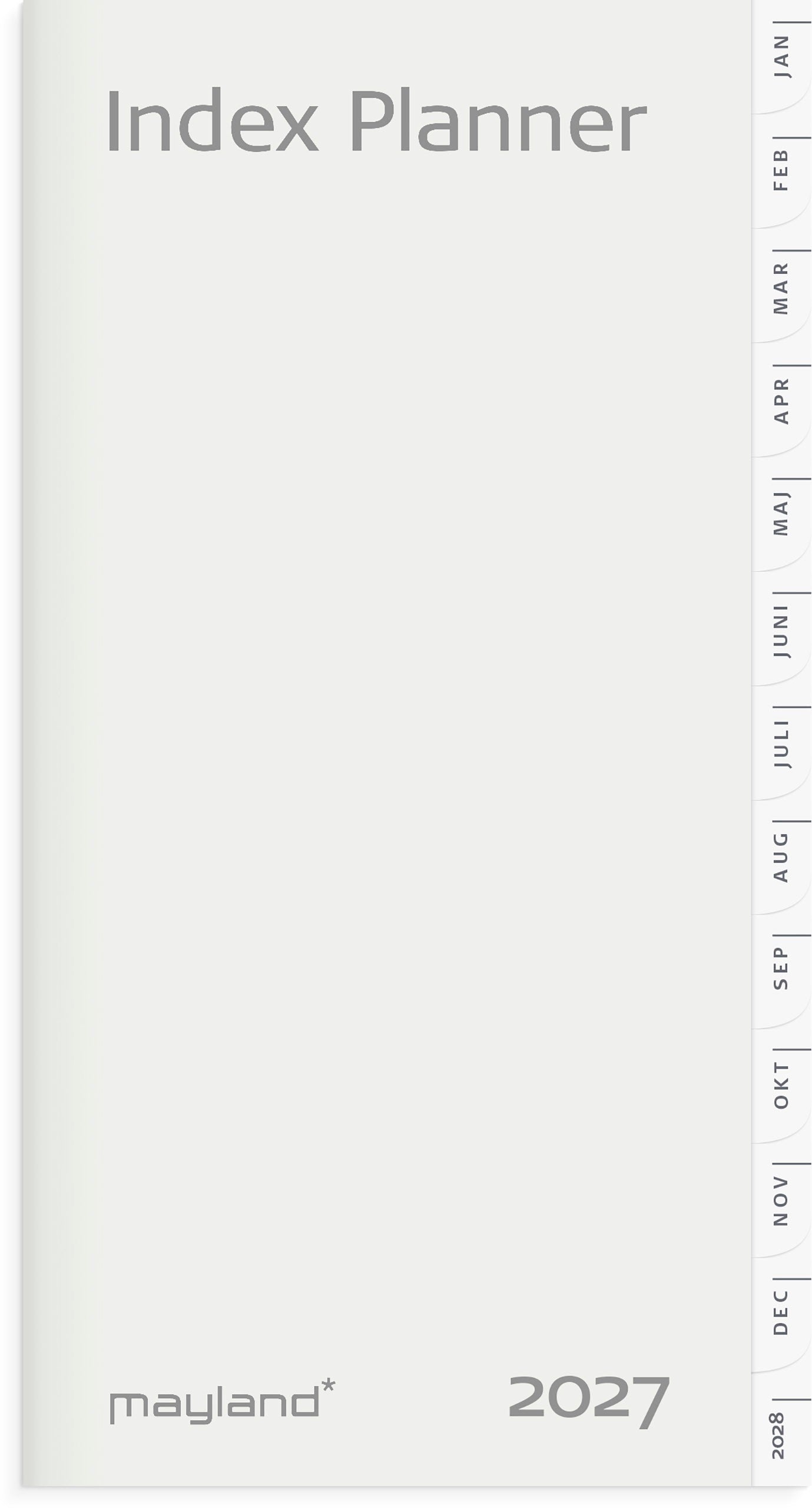 INDEX PLANNER MÅNEDSKALENDER REFILL 2027