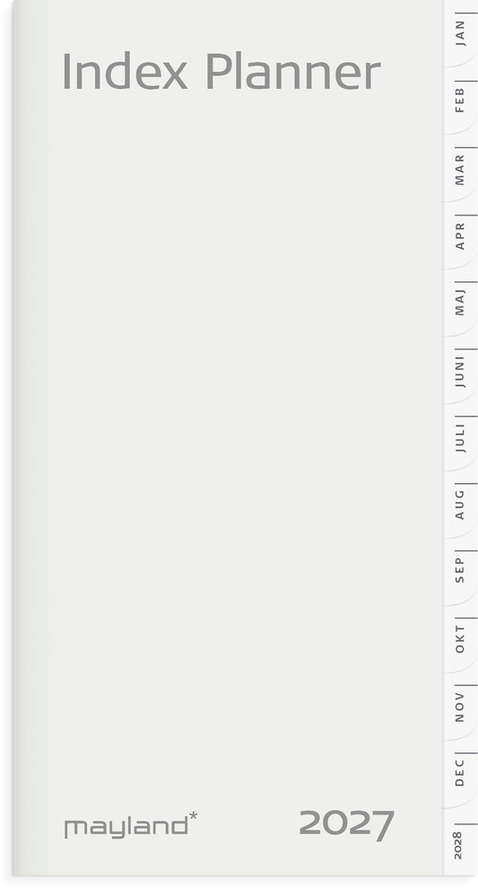 INDEX PLANNER MÅNEDSKALENDER REFILL 2027