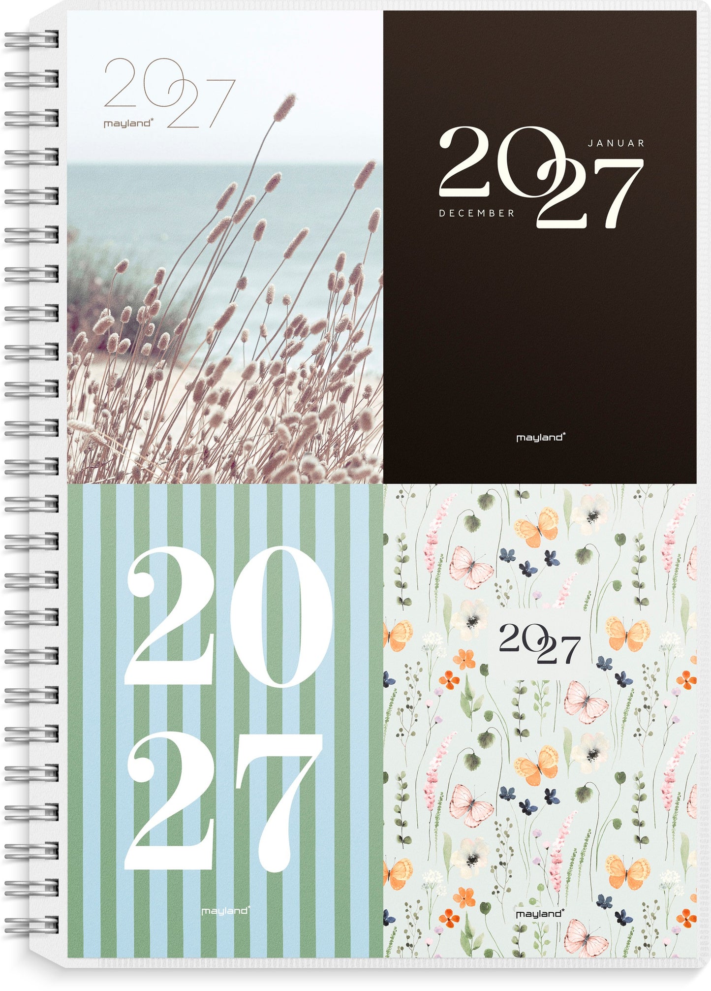 A5 UGEKALENDER HØJFORMAT M/4 ILLU. PP-PLAST 2027
